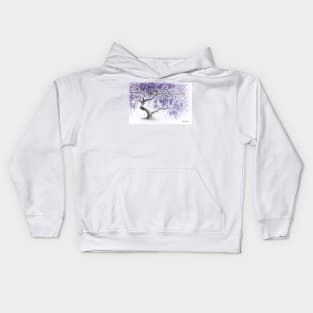 Purple Prosperity Tree Kids Hoodie